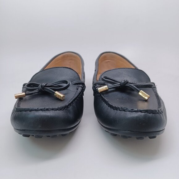 MICHAEL Michael Kors Black Leather Loafers - Picture 4 of 16